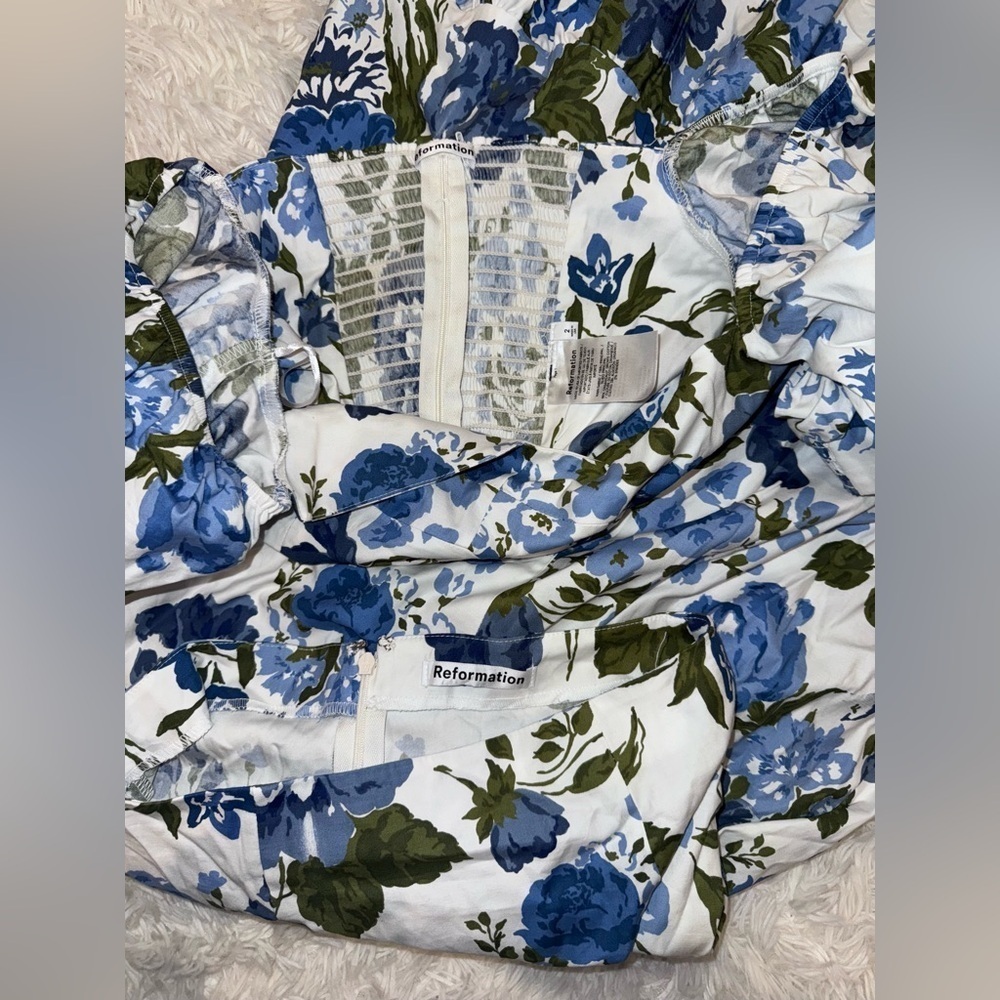 NWOT REFORMATION Sunnie Lucca Floral Skirt set Two Piece sz 2 - Picture 9 of 12